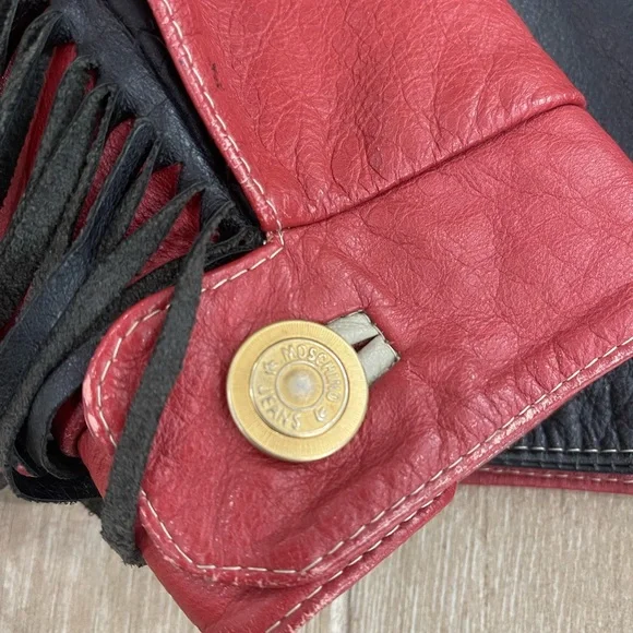 Vintage love Moschino Red and Black Fringe Jacket - Picture 13 of 16